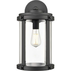 Pennfield 1 Light 16.8 inch Textured Black Outdoor Wall Sconce